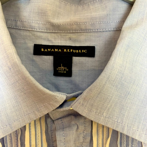 Banana Republic Mens Pintuck tuxedo style shirt, size Large - Picture 2 of 7